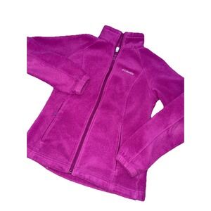 Columbia Jacket Womens Medium‎ Fleece Mock Neck Full Zip 100% Polyester